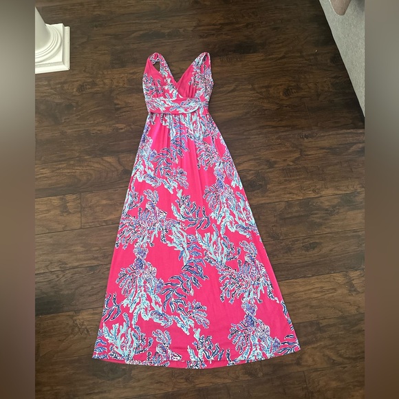Stunning Lilly Pulitzer Maxi Drees in Capri Punk Samba! - Picture 5 of 8